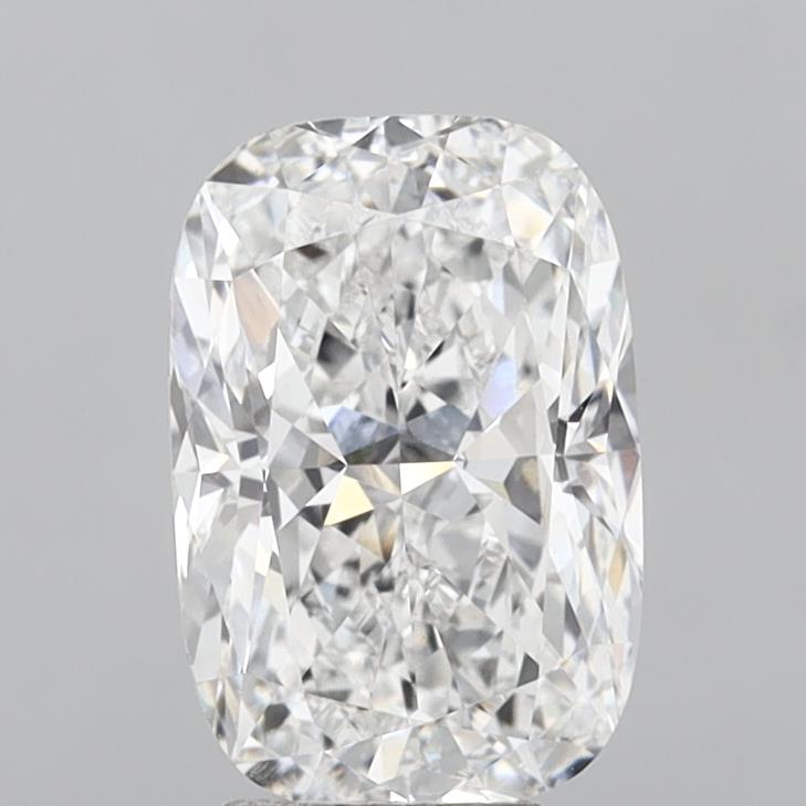 5.10 Carat Cushion Shaped, Ideal Cut, D Color, VVS2 Clarity, IGI Certified Lab Grown Diamond