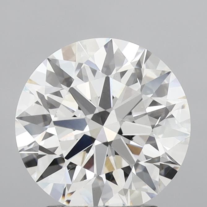 3.06 Carat Round Shaped, Ideal Cut, F Color, VVS2 Clarity, IGI Certified Lab Grown Diamond