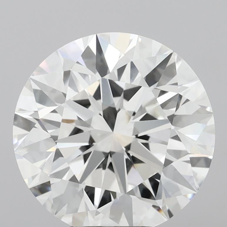 5.38 Carat Round Shaped, Ideal Cut, E Color, VVS2 Clarity, IGI Certified Lab Grown Diamond