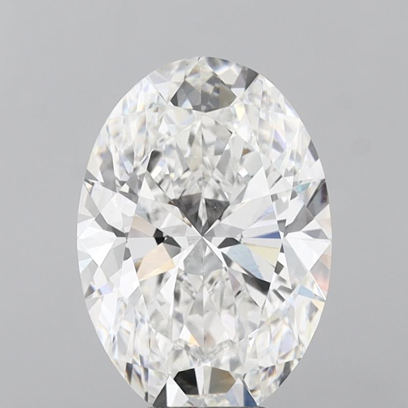 6.03 Carat Oval Shaped, Ideal Cut, F Color, VS1 Clarity, IGI Certified Lab Grown Diamond
