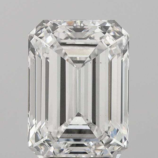 2.97 Carat Emerald Shaped, Ideal Cut, F Color, VS2 Clarity, IGI Certified Lab Grown Diamond