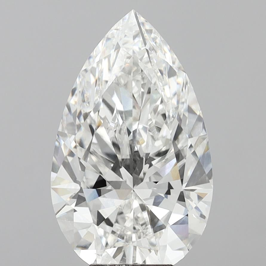 8.50 Carat Pear Shaped, Ideal Cut, E Color, VVS2 Clarity, IGI Certified Lab Grown Diamond