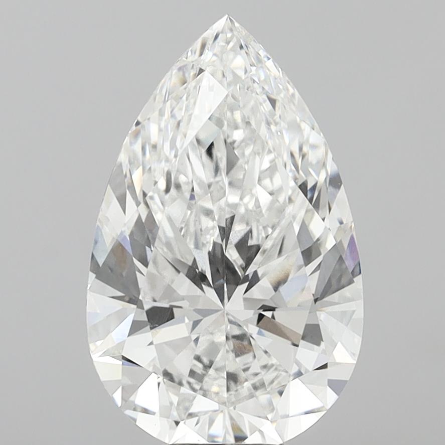 8.49 Carat Pear Shaped, Ideal Cut, E Color, VVS2 Clarity, IGI Certified Lab Grown Diamond