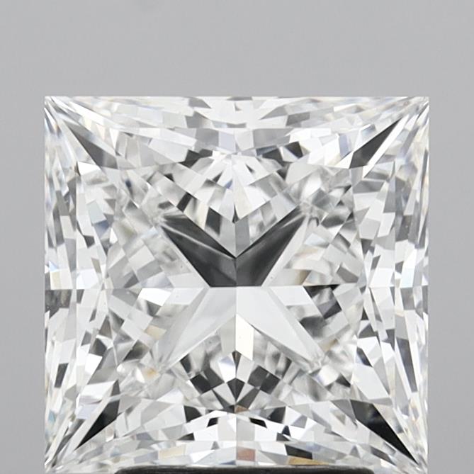 4.21 Carat Princess Shaped, Ideal Cut, E Color, VS1 Clarity, IGI Certified Lab Grown Diamond