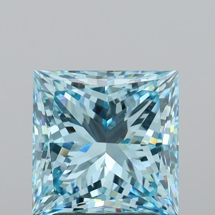 2.94 Carat Princess Shaped, Excellent Cut, VS1 Clarity, IGI Certified Lab Grown Diamond