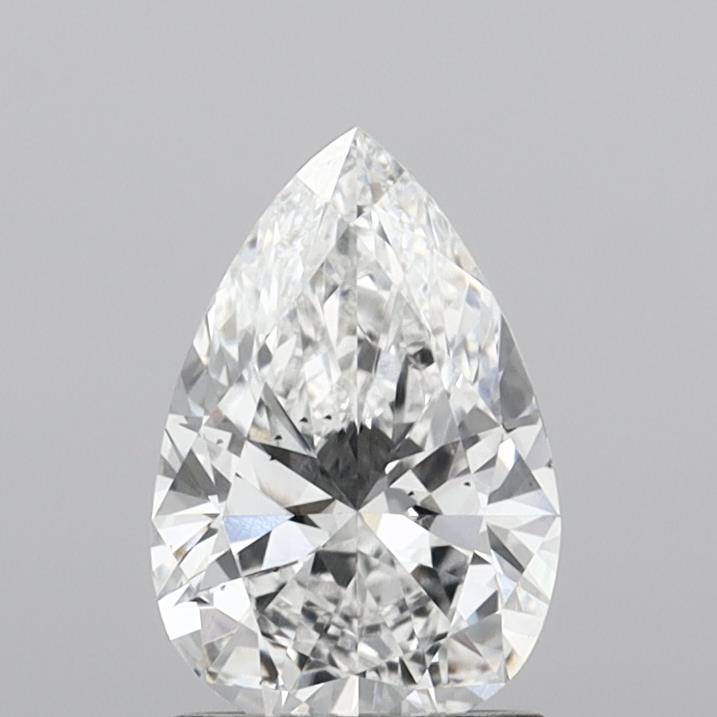 1.50 Carat Pear Shaped, Ideal Cut, E Color, SI1 Clarity, IGI Certified Lab Grown Diamond