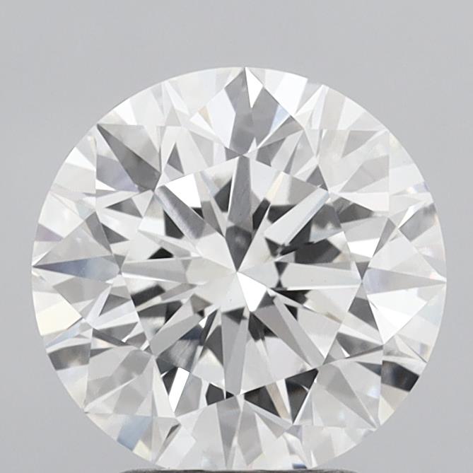 3.04 Carat Round Shaped, Ideal Cut, E Color, VVS2 Clarity, IGI Certified Lab Grown Diamond
