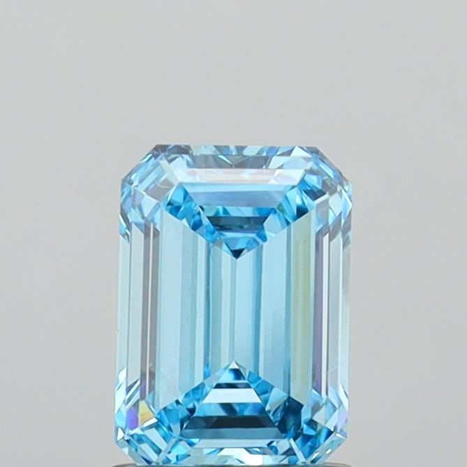 1.37 Carat Emerald Shaped, Ideal Cut, VS1 Clarity, IGI Certified Lab Grown Diamond