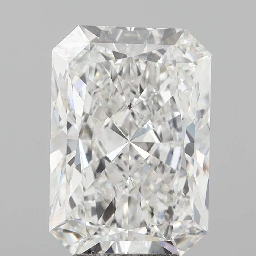 6.04 Carat Radiant Shaped, Ideal Cut, E Color, VS1 Clarity, IGI Certified Lab Grown Diamond