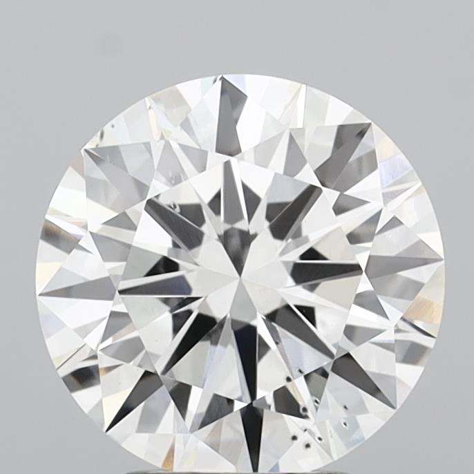 3.01 Carat Round Shaped, Ideal Cut, E Color, SI1 Clarity, IGI Certified Lab Grown Diamond