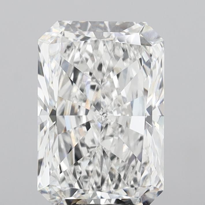 5.04 Carat Radiant Shaped, Excellent Cut, D Color, VVS2 Clarity, IGI Certified Lab Grown Diamond