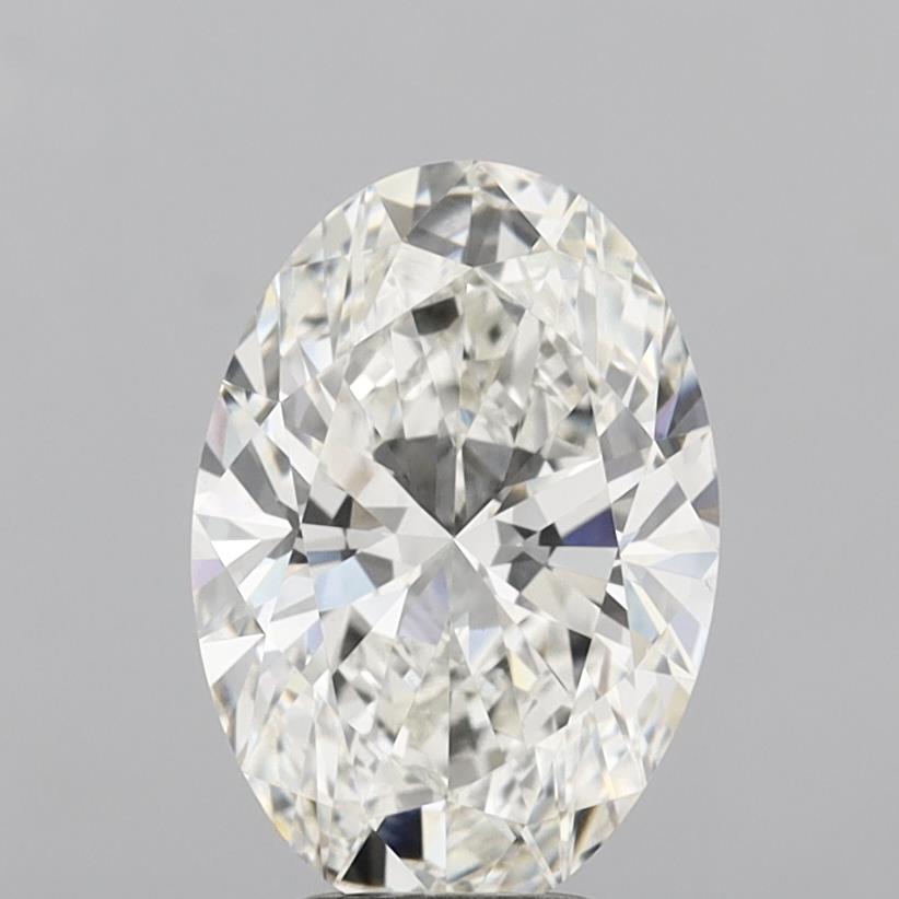 4.08 Carat Oval Shaped, Ideal Cut, H Color, VVS2 Clarity, IGI Certified Lab Grown Diamond