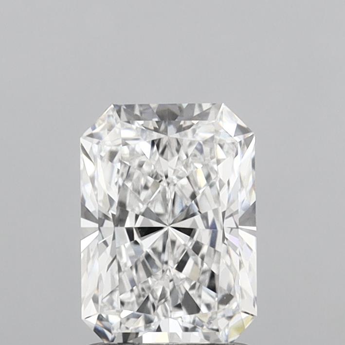 1.53 Carat Radiant Shaped, Ideal Cut, E Color, VVS2 Clarity, IGI Certified Lab Grown Diamond