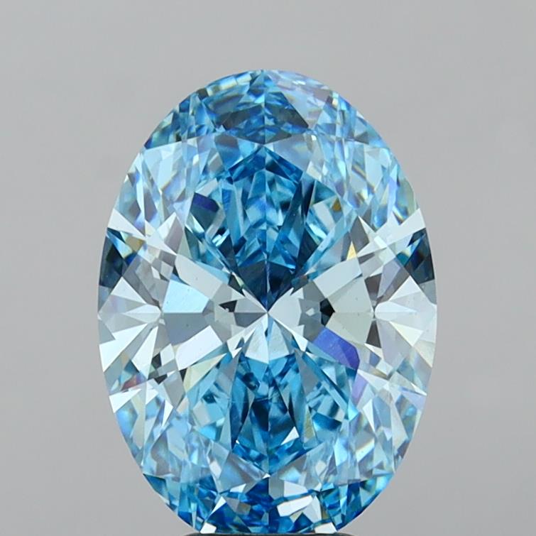 5.10 Carat Oval Shaped, Ideal Cut, VVS2 Clarity, IGI Certified Lab Grown Diamond