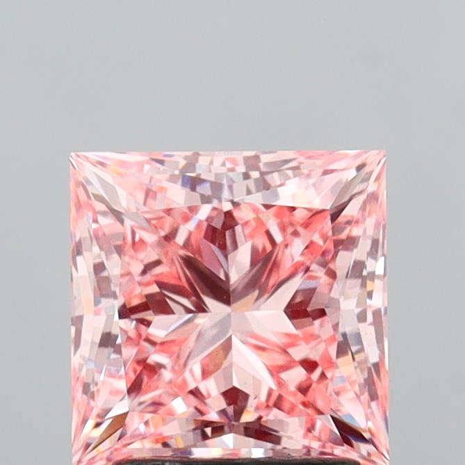 2.54 Carat Princess Shaped, Ideal Cut, VS1 Clarity, IGI Certified Lab Grown Diamond