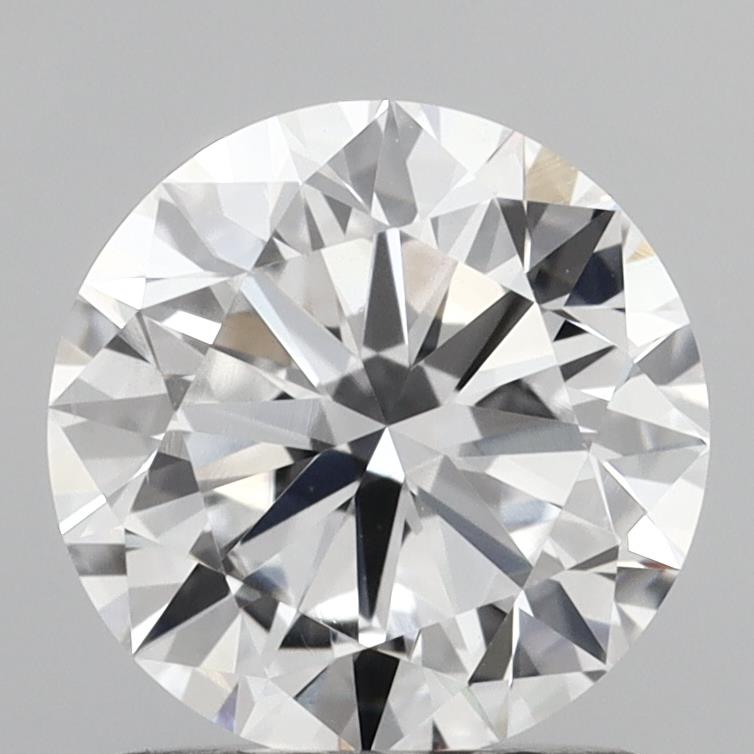 1.38 Carat Round Shaped, Very Good Cut, D Color, VS2 Clarity, IGI Certified Lab Grown Diamond