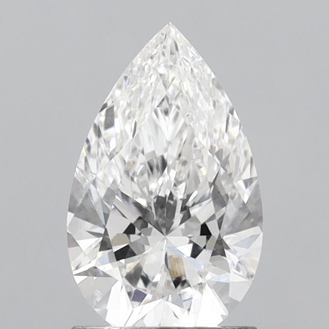 1.42 Carat Pear Shaped, Ideal Cut, E Color, VS2 Clarity, IGI Certified Lab Grown Diamond