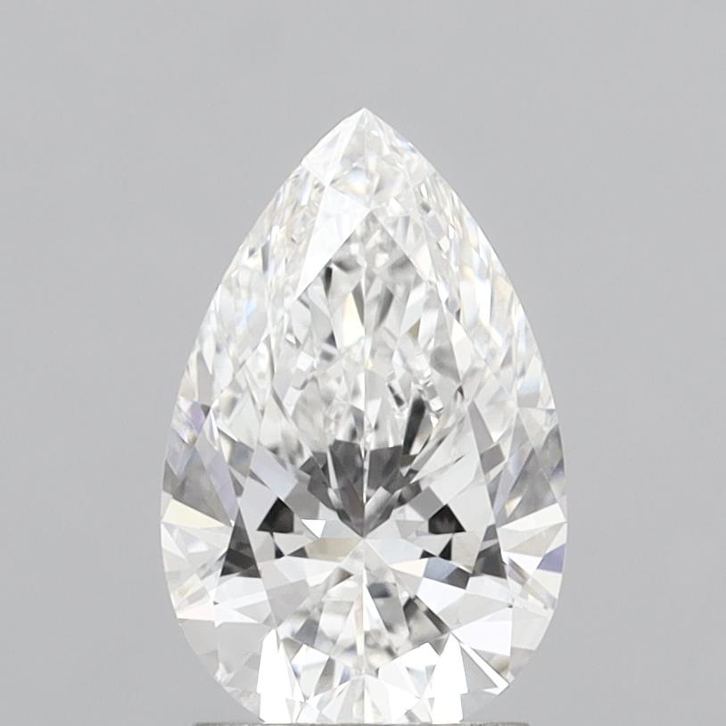 2.07 Carat Pear Shaped, Ideal Cut, E Color, VVS1 Clarity, IGI Certified Lab Grown Diamond