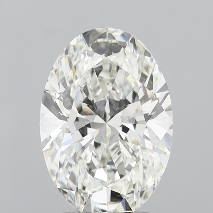 2.06 Carat Oval Shaped, Ideal Cut, G Color, VVS2 Clarity, IGI Certified Lab Grown Diamond