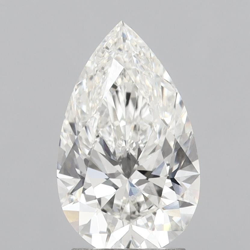 2.55 Carat Pear Shaped, Ideal Cut, G Color, VVS2 Clarity, IGI Certified Lab Grown Diamond