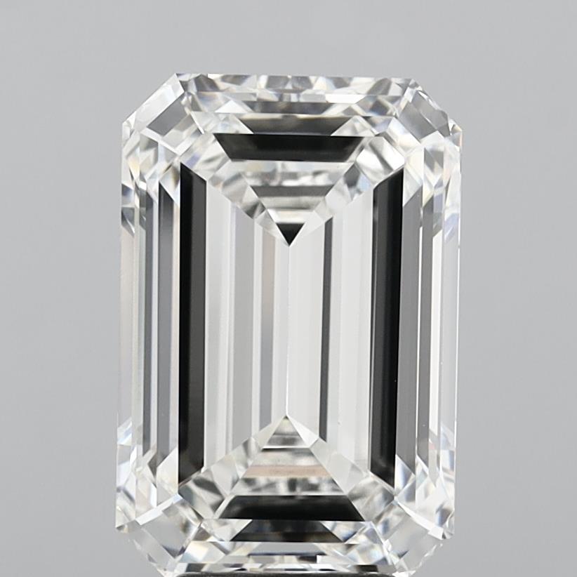 7.01 Carat Emerald Shaped, Ideal Cut, F Color, VVS2 Clarity, IGI Certified Lab Grown Diamond
