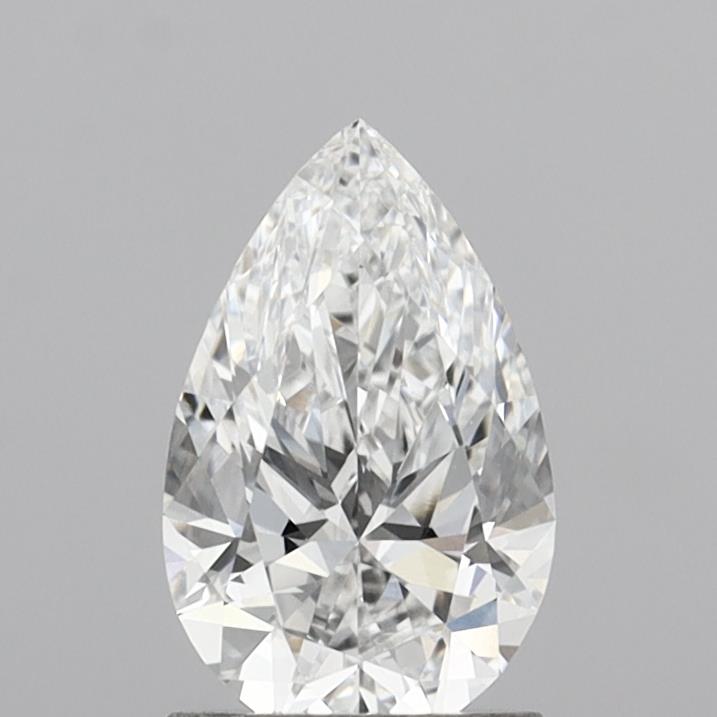 1.37 Carat Pear Shaped, Ideal Cut, D Color, VVS2 Clarity, IGI Certified Lab Grown Diamond