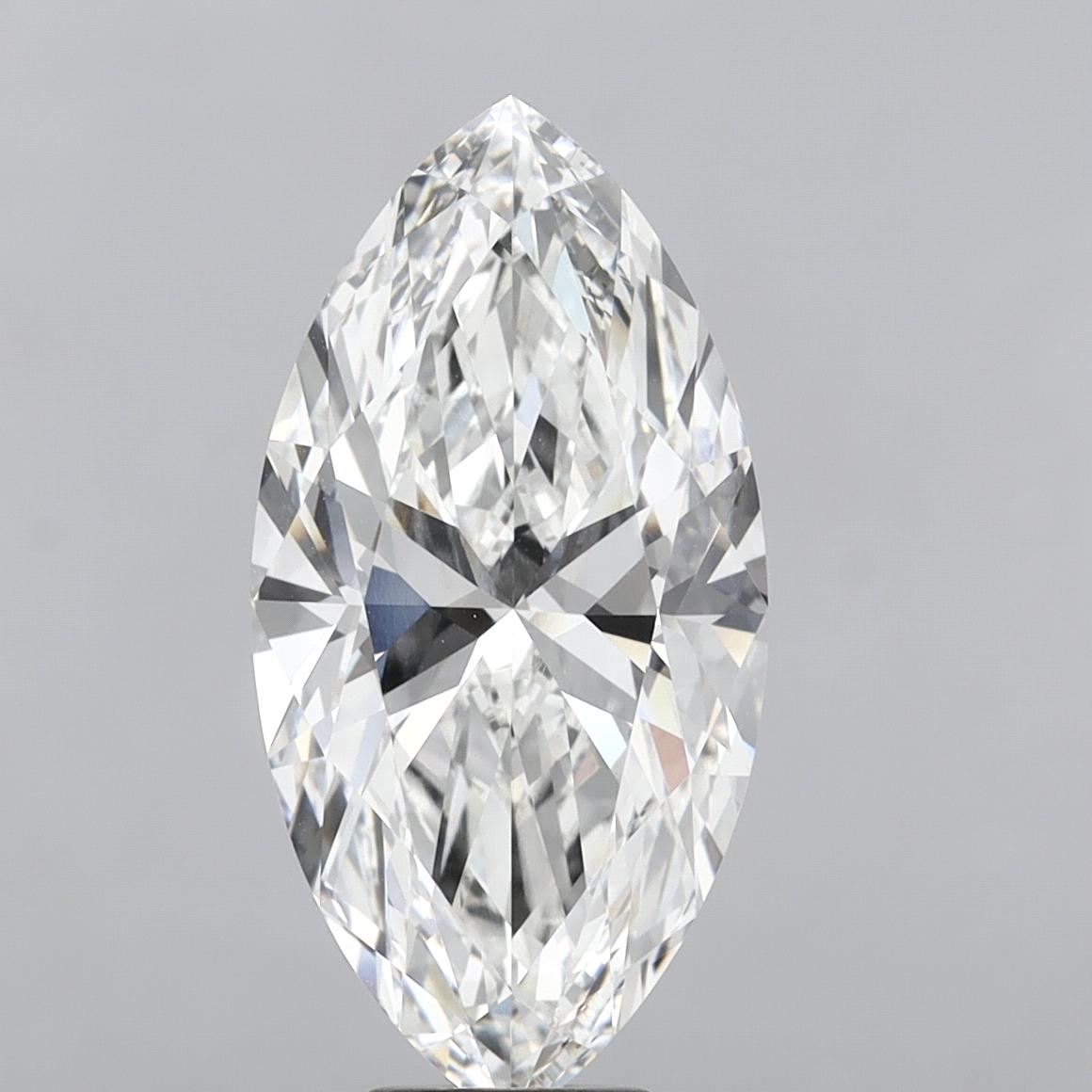 10.06 Carat Marquise Shaped, Ideal Cut, F Color, VVS2 Clarity, IGI Certified Lab Grown Diamond