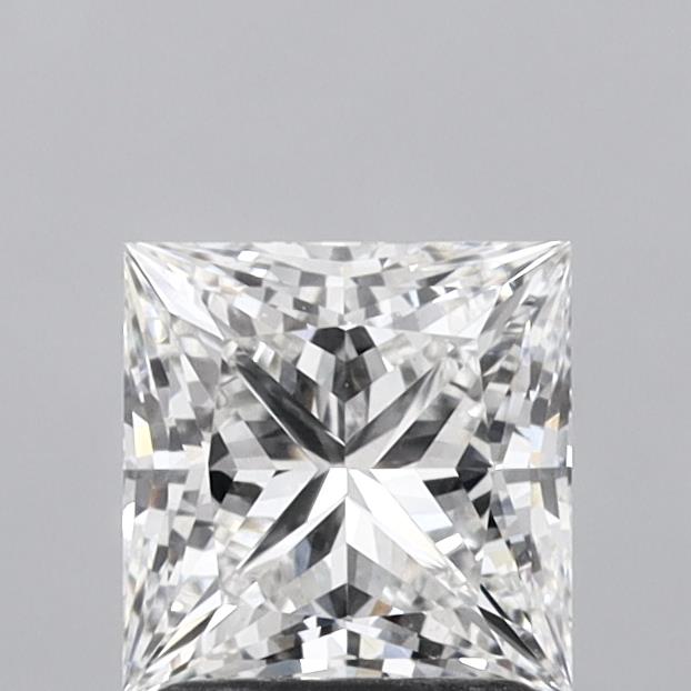 1.60 Carat Princess Shaped, Very Good Cut, E Color, VVS2 Clarity, IGI Certified Lab Grown Diamond