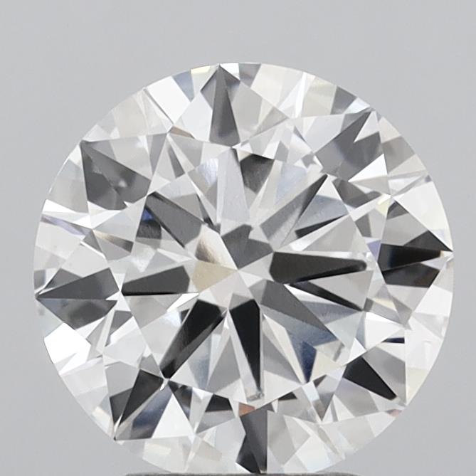 2.97 Carat Round Shaped, Excellent Cut, E Color, VVS2 Clarity, IGI Certified Lab Grown Diamond