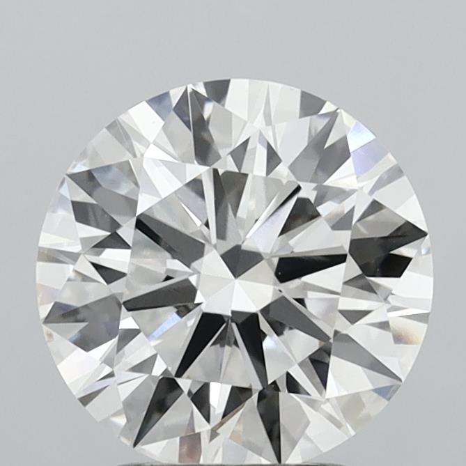 2.68 Carat Round Shaped, Ideal Cut, G Color, VVS2 Clarity, IGI Certified Lab Grown Diamond