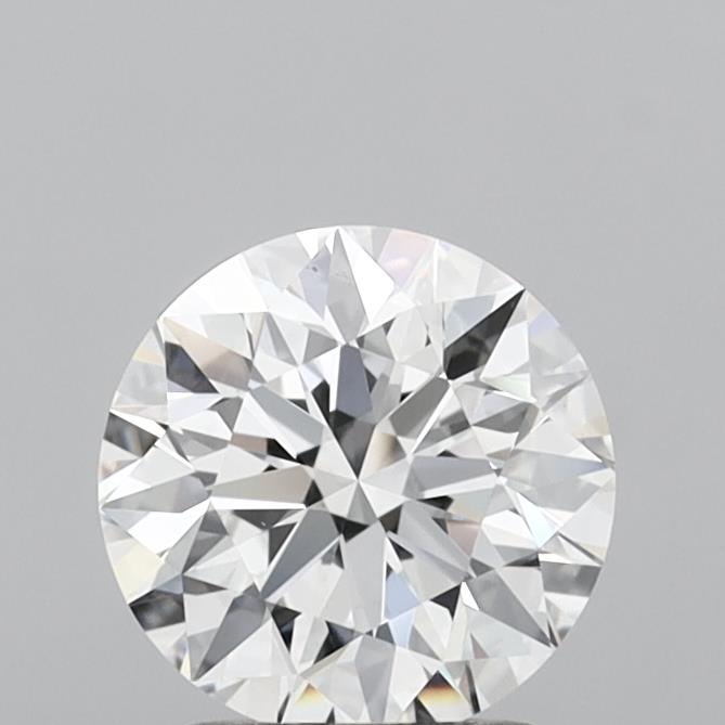 1.75 Carat Round Shaped, Excellent Cut, E Color, VS1 Clarity, IGI Certified Lab Grown Diamond