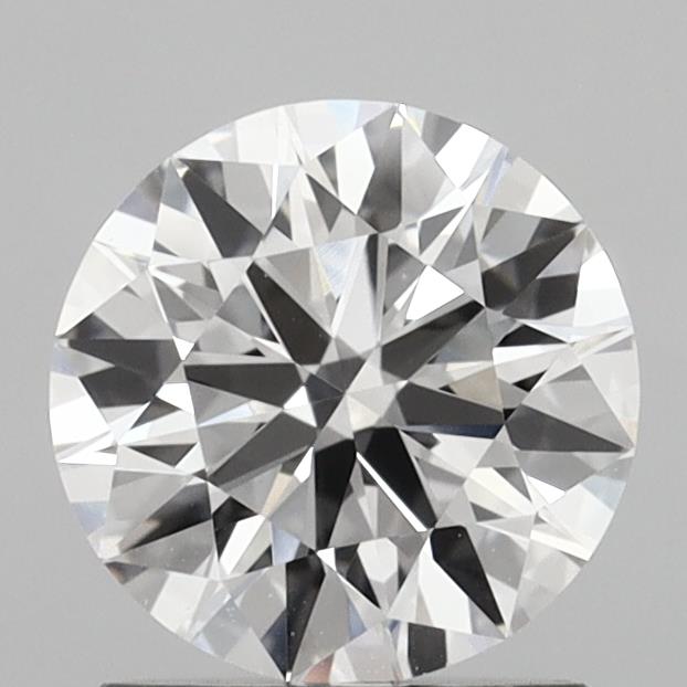 1.35 Carat Round Shaped, Excellent Cut, D Color, VVS2 Clarity, IGI Certified Lab Grown Diamond