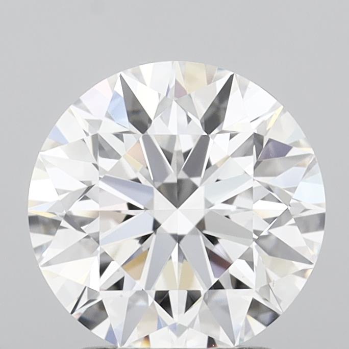2.05 Carat Round Shaped, Excellent Cut, D Color, VS1 Clarity, IGI Certified Lab Grown Diamond