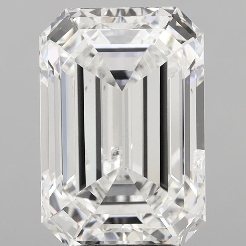 8.05 Carat Emerald Shaped, Ideal Cut, E Color, SI2 Clarity, IGI Certified Lab Grown Diamond