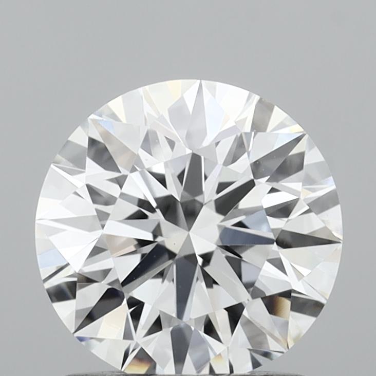 1.22 Carat Round Shaped, Ideal Cut, D Color, VVS2 Clarity, IGI Certified Lab Grown Diamond
