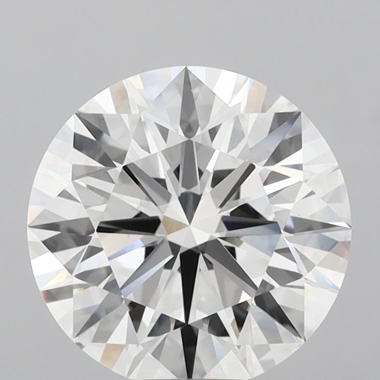 6.06 Carat Round Shaped, Ideal Cut, E Color, VVS2 Clarity, IGI Certified Lab Grown Diamond