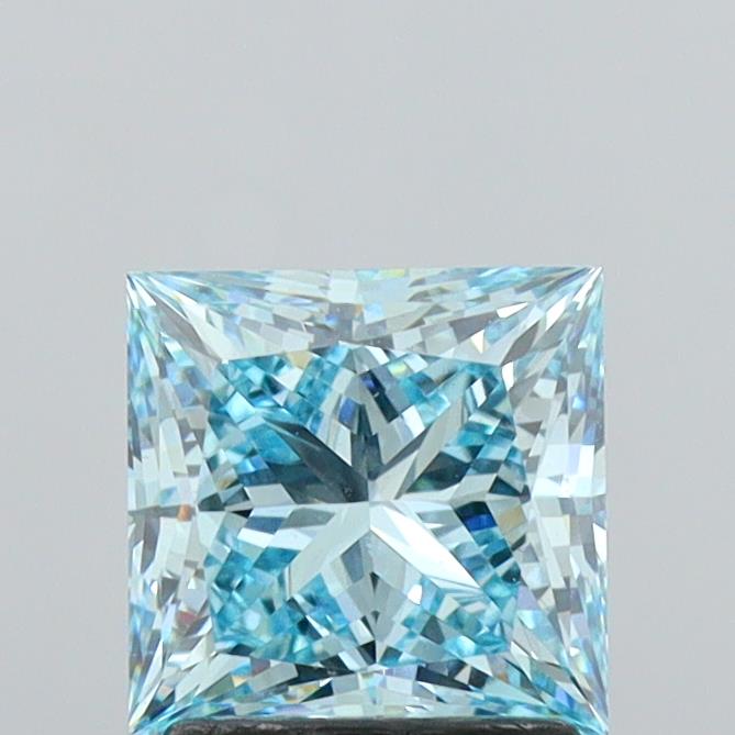 1.86 Carat Princess Shaped, Ideal Cut, VS1 Clarity, IGI Certified Lab Grown Diamond