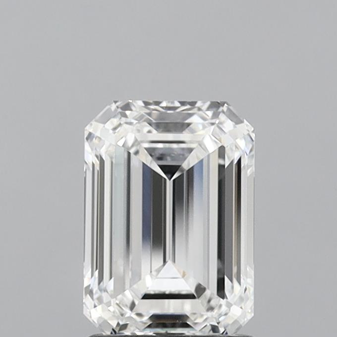 1.47 Carat Emerald Shaped, Ideal Cut, E Color, VVS1 Clarity, IGI Certified Lab Grown Diamond