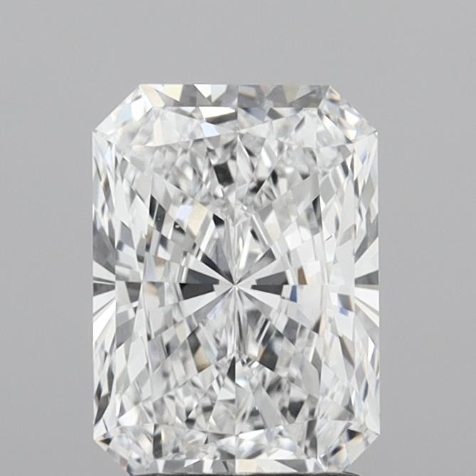2.02 Carat Radiant Shaped, Ideal Cut, D Color, IF Clarity, IGI Certified Lab Grown Diamond