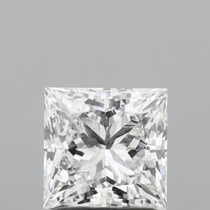 1.52 Carat Princess Shaped, Ideal Cut, D Color, VVS2 Clarity, IGI Certified Lab Grown Diamond