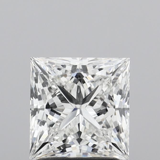 1.83 Carat Princess Shaped, Ideal Cut, F Color, VVS2 Clarity, IGI Certified Lab Grown Diamond