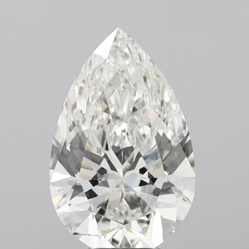 5.06 Carat Pear Shaped, Ideal Cut, H Color, VVS2 Clarity, IGI Certified Lab Grown Diamond