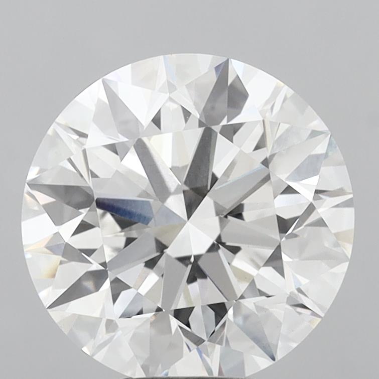 7.07 Carat Round Shaped, Excellent Cut, E Color, VVS2 Clarity, IGI Certified Lab Grown Diamond