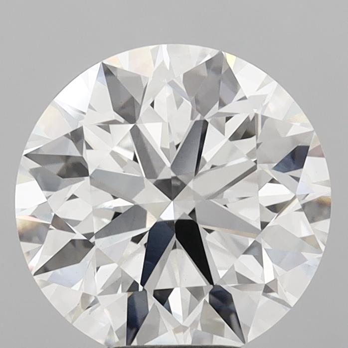 6.08 Carat Round Shaped, Excellent Cut, E Color, VVS2 Clarity, IGI Certified Lab Grown Diamond