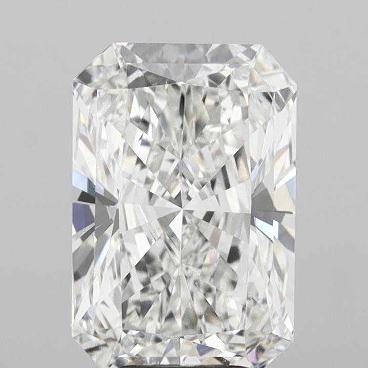 5.03 Carat Radiant Shaped, Ideal Cut, F Color, VVS2 Clarity, IGI Certified Lab Grown Diamond