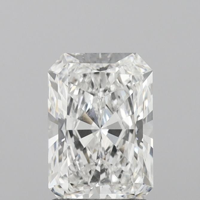 1.53 Carat Radiant Shaped, Ideal Cut, E Color, VVS2 Clarity, IGI Certified Lab Grown Diamond