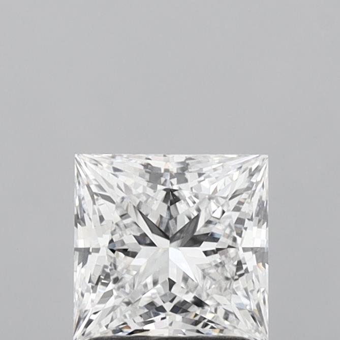 1.44 Carat Princess Shaped, Ideal Cut, D Color, VS1 Clarity, IGI Certified Lab Grown Diamond
