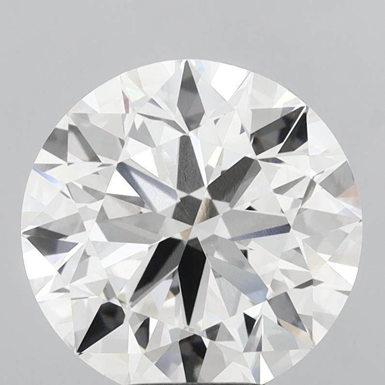 6.00 Carat Round Shaped, Excellent Cut, F Color, VVS2 Clarity, IGI Certified Lab Grown Diamond
