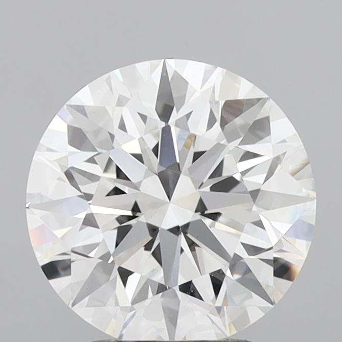 3.03 Carat Round Shaped, Ideal Cut, E Color, VVS2 Clarity, IGI Certified Lab Grown Diamond