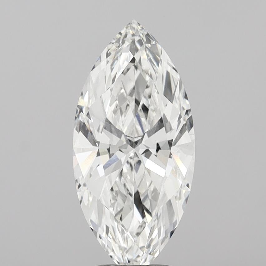 3.84 Carat Marquise Shaped, Ideal Cut, F Color, VS1 Clarity, IGI Certified Lab Grown Diamond